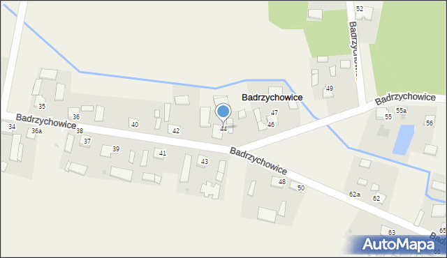 Badrzychowice, Badrzychowice, 44, mapa Badrzychowice