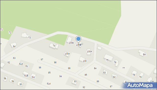 Bądzów, Bądzów, 100B, mapa Bądzów