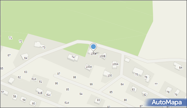 Bądzów, Bądzów, 100e, mapa Bądzów