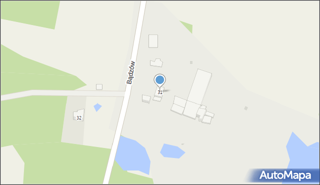 Bądzów, Bądzów, 31, mapa Bądzów