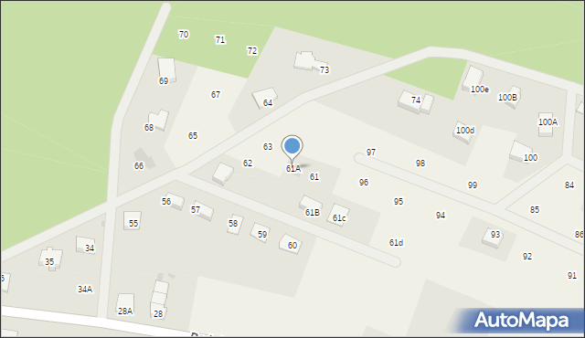 Bądzów, Bądzów, 61A, mapa Bądzów