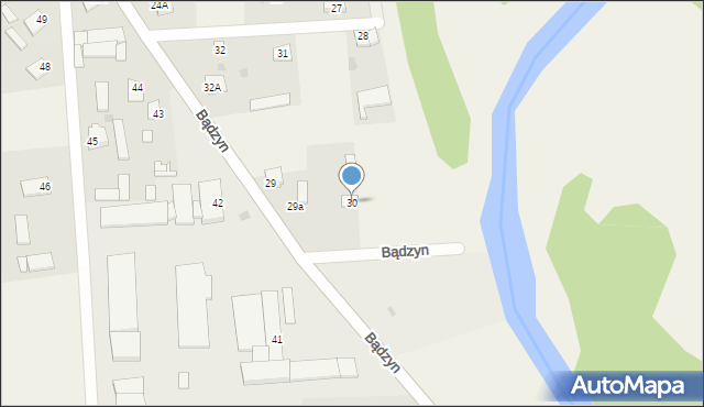 Bądzyn, Bądzyn, 30, mapa Bądzyn