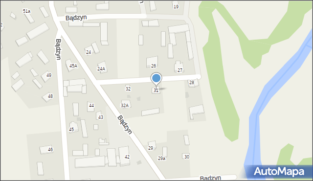 Bądzyn, Bądzyn, 31, mapa Bądzyn