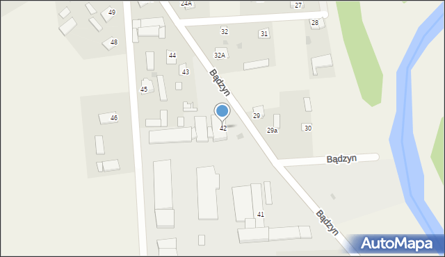 Bądzyn, Bądzyn, 42, mapa Bądzyn