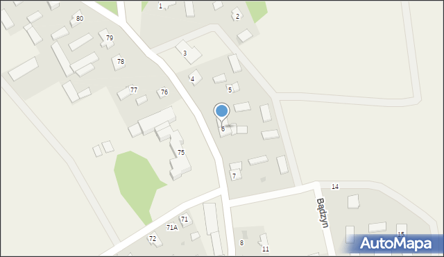 Bądzyn, Bądzyn, 6, mapa Bądzyn