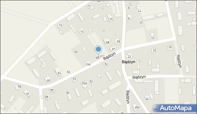 Bądzyn, Bądzyn, 66, mapa Bądzyn