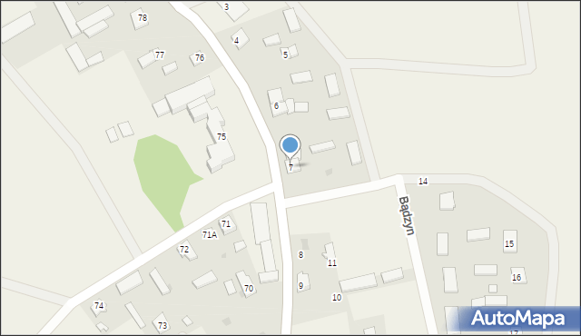 Bądzyn, Bądzyn, 7, mapa Bądzyn