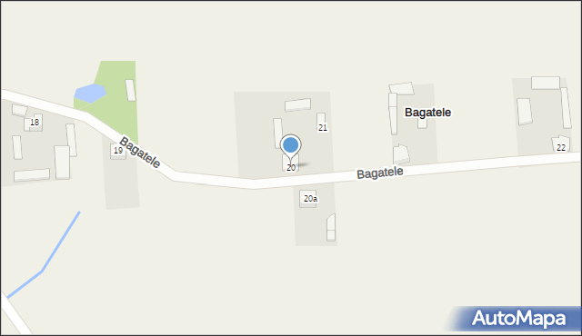 Bagatele, Bagatele, 20, mapa Bagatele