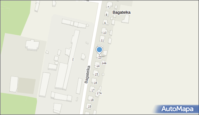 Bagatelka, Bagatelka, 13, mapa Bagatelka
