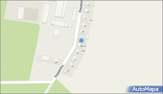 Bagatelka, Bagatelka, 21, mapa Bagatelka