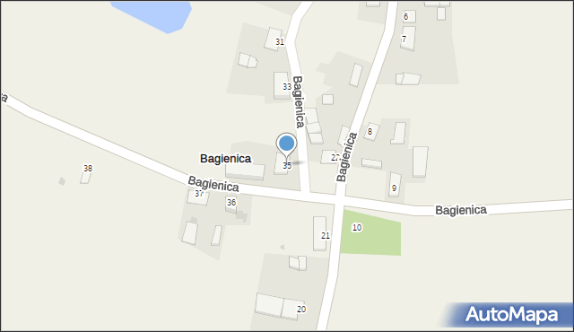 Bagienica, Bagienica, 35, mapa Bagienica