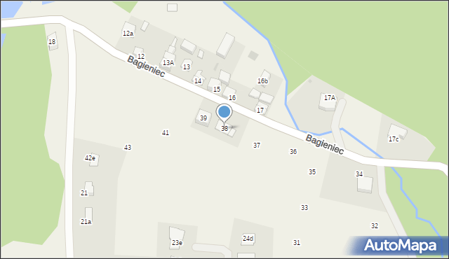 Bagieniec, Bagieniec, 38, mapa Bagieniec