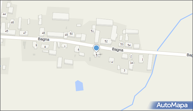 Bagna, Bagna, 5, mapa Bagna