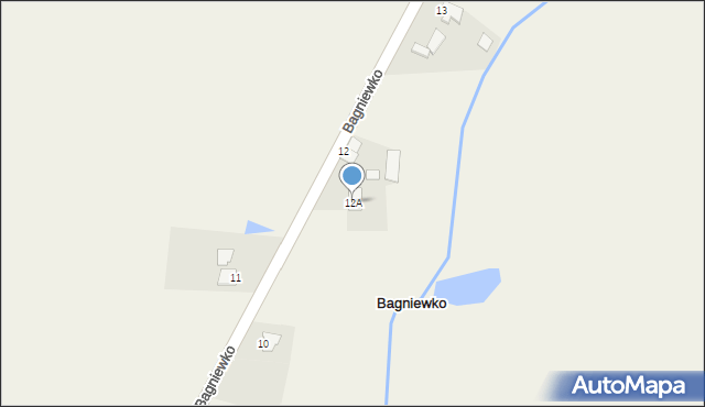 Bagniewko, Bagniewko, 12A, mapa Bagniewko