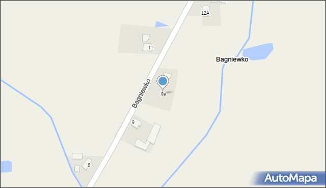 Bagniewko, Bagniewko, 9a, mapa Bagniewko