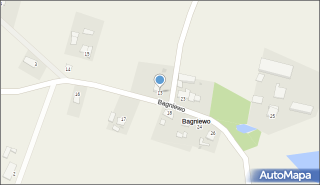Bagniewo, Bagniewo, 13, mapa Bagniewo