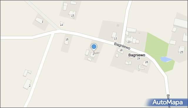 Bagniewo, Bagniewo, 17, mapa Bagniewo