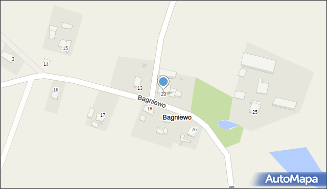 Bagniewo, Bagniewo, 23, mapa Bagniewo