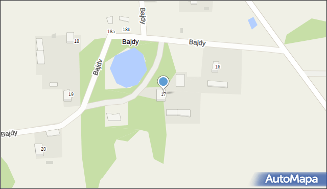 Bajdy, Bajdy, 17, mapa Bajdy