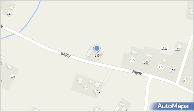 Bajdy, Bajdy, 145, mapa Bajdy