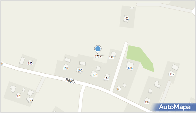 Bajdy, Bajdy, 172a, mapa Bajdy