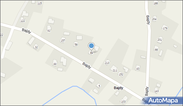 Bajdy, Bajdy, 94, mapa Bajdy
