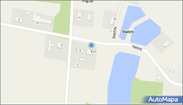 Bajdyty, Bajdyty, 5, mapa Bajdyty