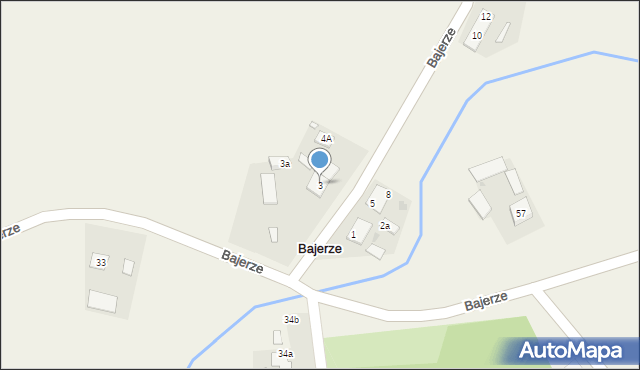 Bajerze, Bajerze, 3, mapa Bajerze