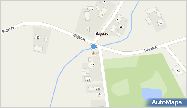 Bajerze, Bajerze, 34b, mapa Bajerze