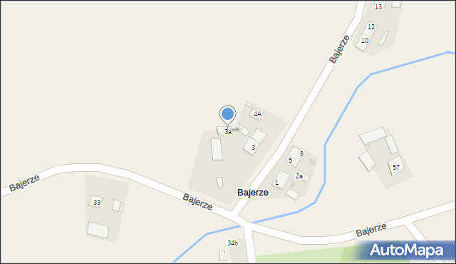 Bajerze, Bajerze, 3a, mapa Bajerze