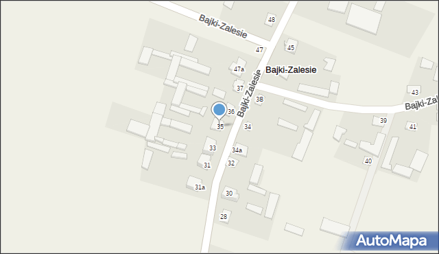 Bajki-Zalesie, Bajki-Zalesie, 35, mapa Bajki-Zalesie