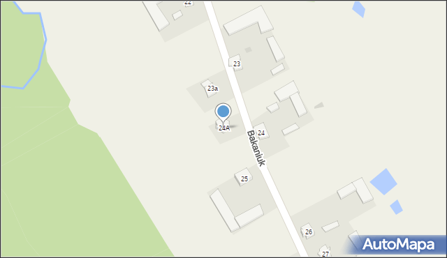 Bakaniuk, Bakaniuk, 24A, mapa Bakaniuk