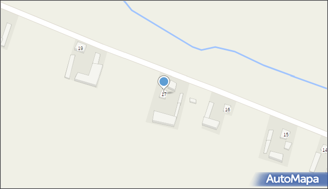 Bąki, Bąki, 17, mapa Bąki