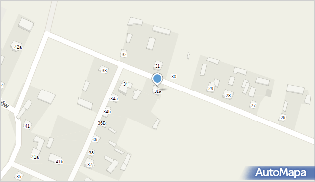 Bąków, Bąków, 31a, mapa Bąków