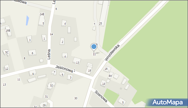 Bąków, Bąków, 11, mapa Bąków