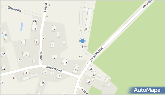 Bąków, Bąków, 9, mapa Bąków