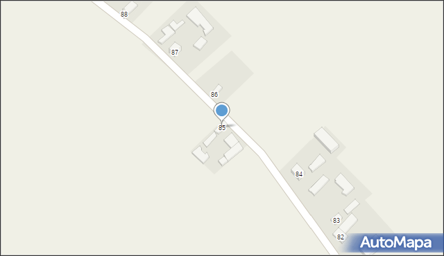 Bąków Górny, Bąków Górny, 85, mapa Bąków Górny