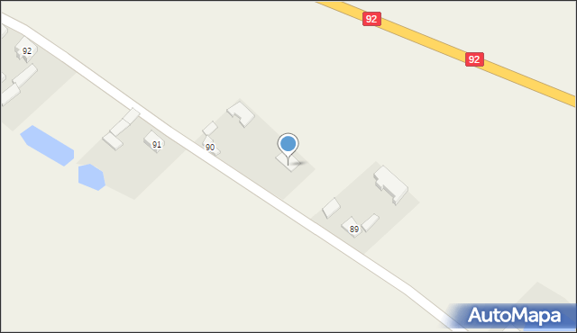 Bąków Górny, Bąków Górny, 90a, mapa Bąków Górny