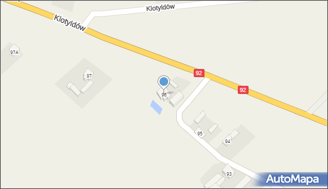 Bąków Górny, Bąków Górny, 96, mapa Bąków Górny