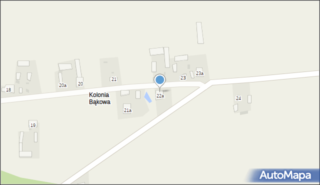 Bąkowa, Bąkowa, 36, mapa Bąkowa