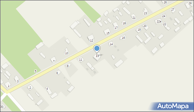 Bąkowiec, Bąkowiec, 13, mapa Bąkowiec
