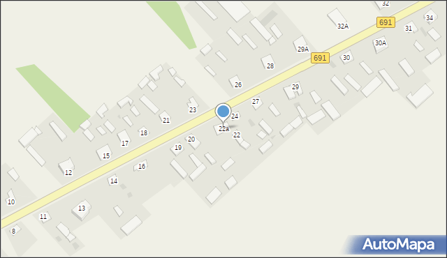 Bąkowiec, Bąkowiec, 22a, mapa Bąkowiec