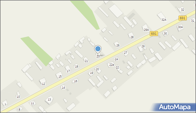 Bąkowiec, Bąkowiec, 23, mapa Bąkowiec