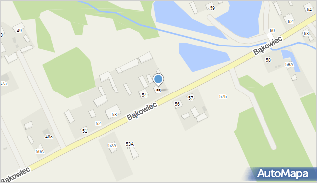 Bąkowiec, Bąkowiec, 55, mapa Bąkowiec