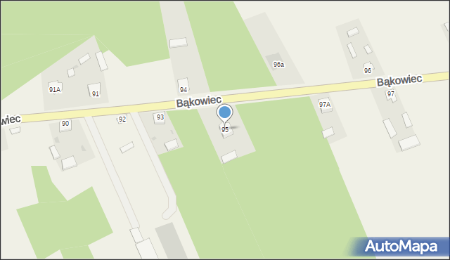 Bąkowiec, Bąkowiec, 95, mapa Bąkowiec