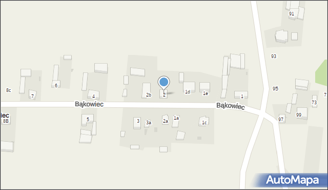 Bąkowiec, Bąkowiec, 2, mapa Bąkowiec