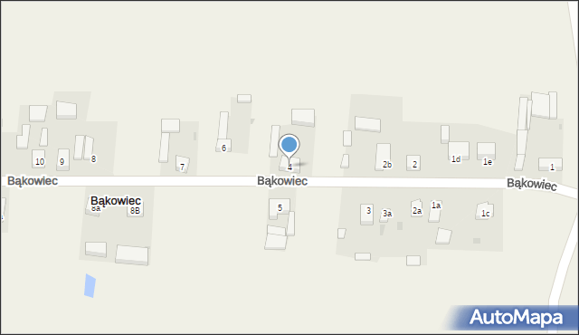 Bąkowiec, Bąkowiec, 4, mapa Bąkowiec