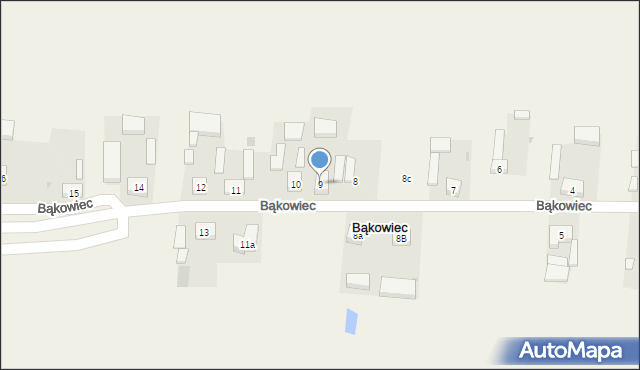 Bąkowiec, Bąkowiec, 9, mapa Bąkowiec