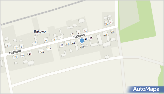 Bąkowo, Bąkowo, 45a, mapa Bąkowo