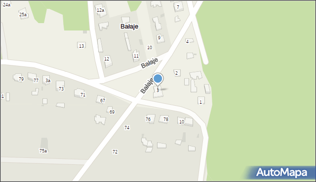 Bałaje, Bałaje, 3, mapa Bałaje
